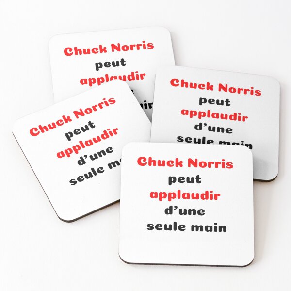 Item preview, Quote, Chuck Norris, "Applaud with One Hand" designed and sold by LaurentRuiz.
