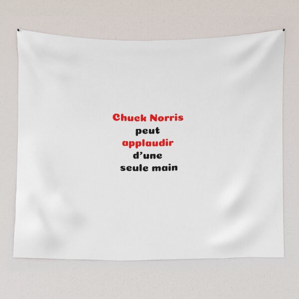 Item preview, Quote, Chuck Norris, "Applaud with One Hand" designed and sold by LaurentRuiz.