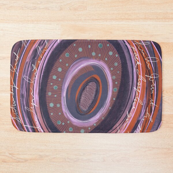 Item preview, Purple, blue and orange circle abstract art designed and sold by Lanie K Art.