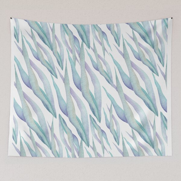 Item preview, Abstract Blue and Green Leaves designed and sold by FinnBear.