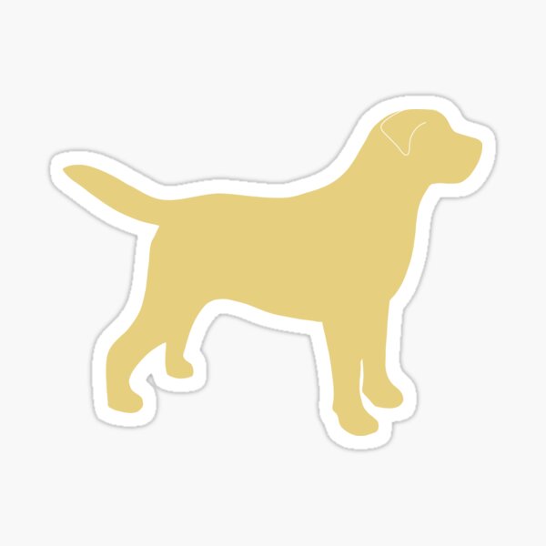 Item preview, Yellow Lab Silhouette designed and sold by samauer.