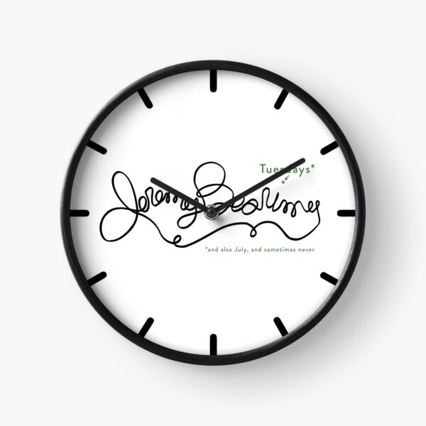 Jeremy Bearimy (with notation) Clock