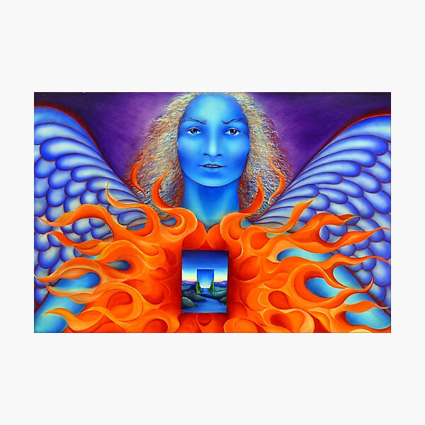 Flame Angel Photographic Print