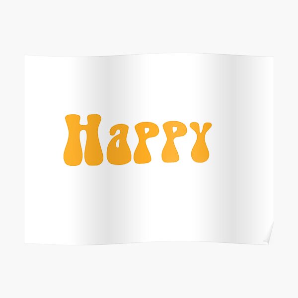 Happy Bubble Words Poster By Travelbug6 Redbubble 2981