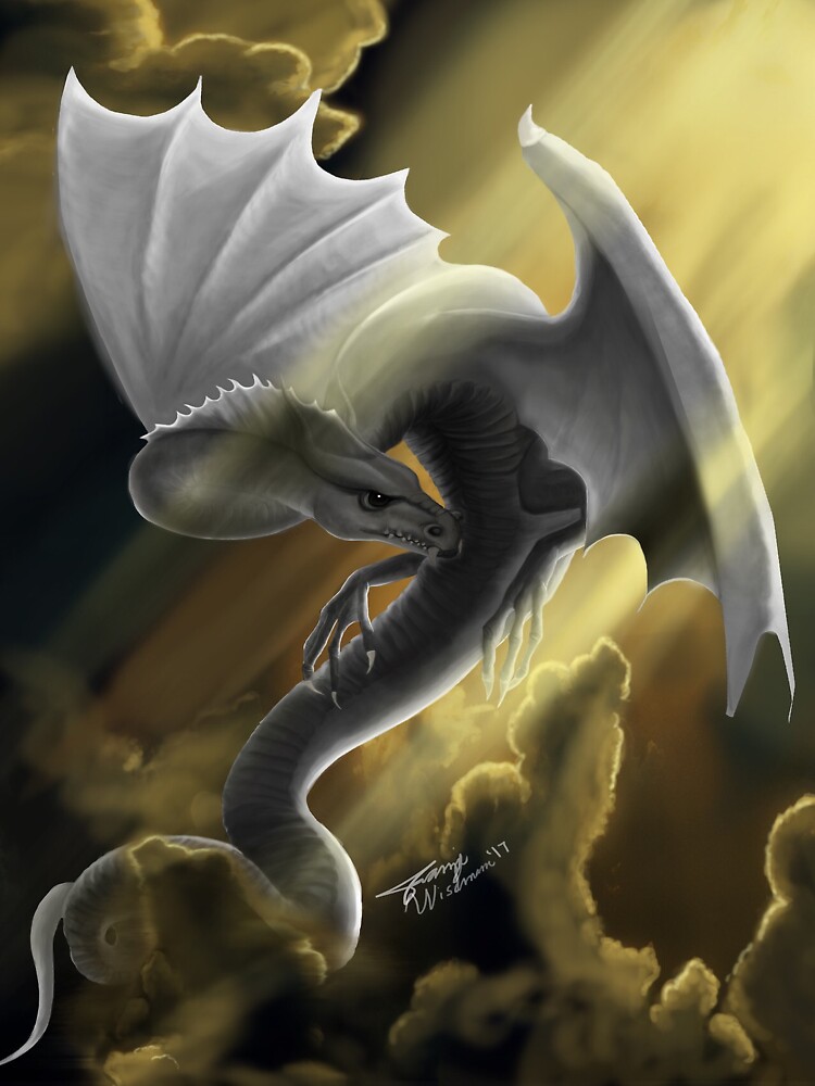 Abraxos The Wyvern Sticker By FranziWisch Redbubble   Bg,f8f8f8 Flat,750x,075,f Pad,750x1000,f8f8f8 