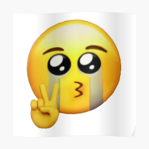 Peace Sign Emoji Posters | Redbubble