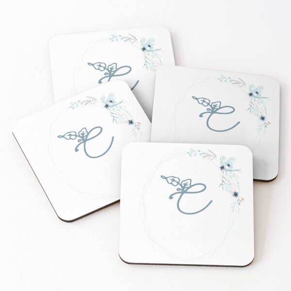 Item preview, Geometric Floral Monogram - C designed and sold by WithTheStones.
