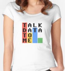 Talk Data To Me Women's Fitted Scoop T-Shirt