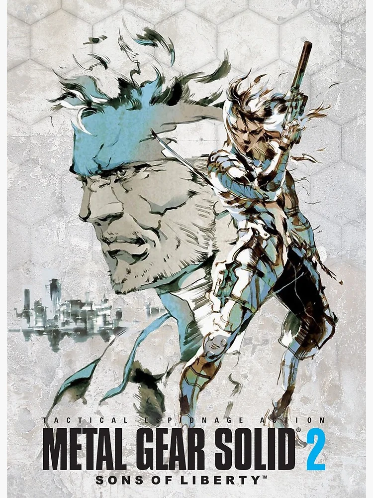 L GEAR SOLID 2 ポスター B3 Metal Gear Solid 2 Sons of Liberty Playstation 2 Official