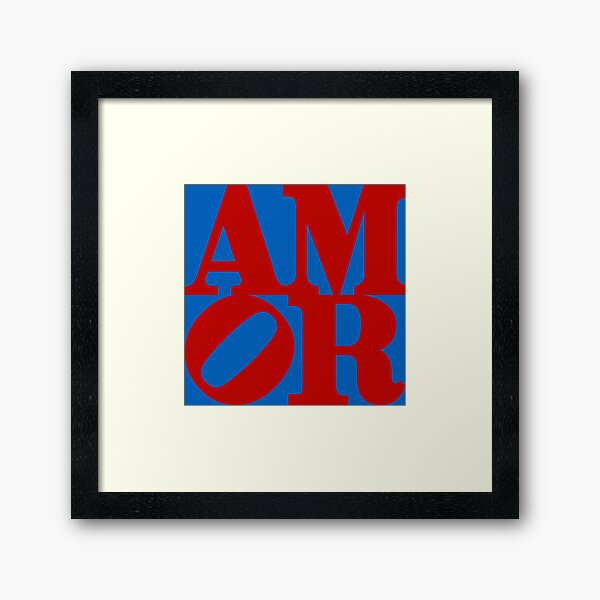 AMOR Framed Art Print