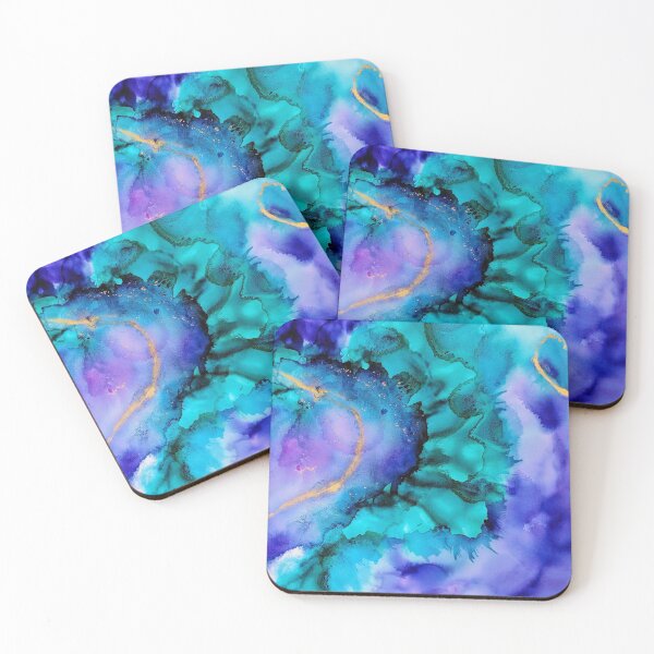 Item preview, Green and purple watercolor background designed and sold by Jenmag.