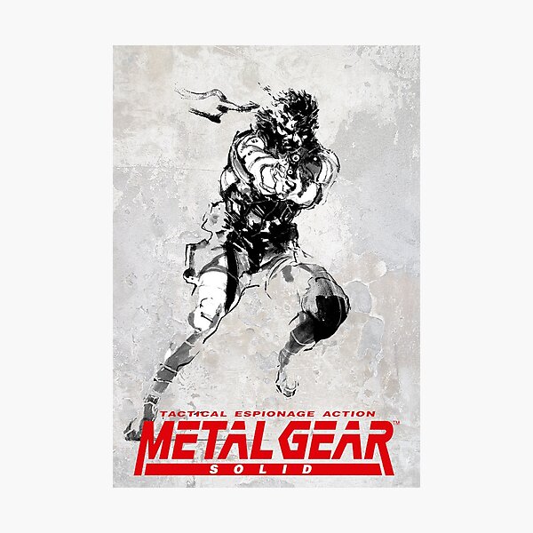 Solid Snake Metal Gear Solid 2 Photographic Print by GoroClothes