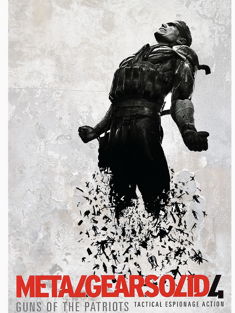 "Metal Gear Solid 4 Poster" T-shirt For Sale By PFCpatrickC | Redbubble ...