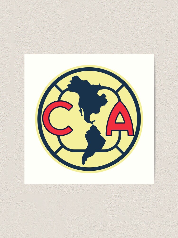 Lámina artística «Logotipo de Club America» de StreamlinedRB | Redbubble
