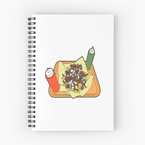 Item preview, Carne Asada Fries on Tray with Red and Green Hot Sauce designed and sold by ktchnillstrtd.
