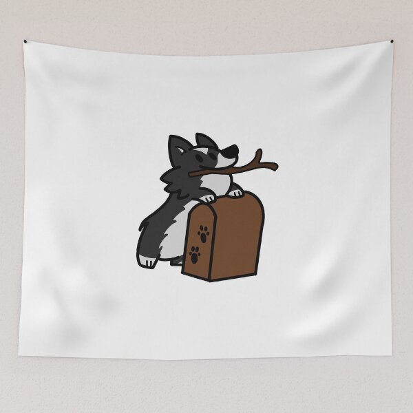 Item preview, Cute puppy dog with stick designed and sold by Sophia Walker.