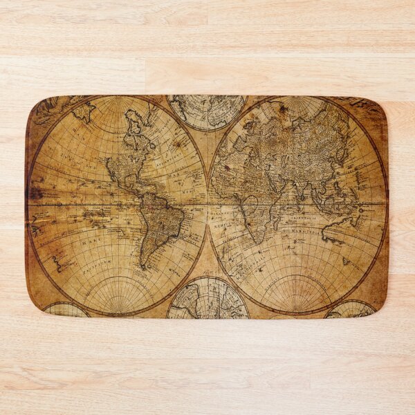 Item preview,  1980s Traveller Gifts travel souvenir vintage world map designed and sold by LEILA ART SPACE.