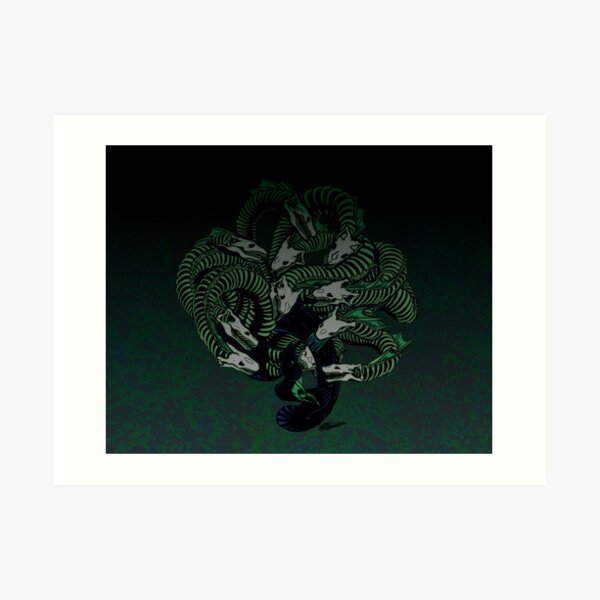 Lonely Hydra - Teal Art Print