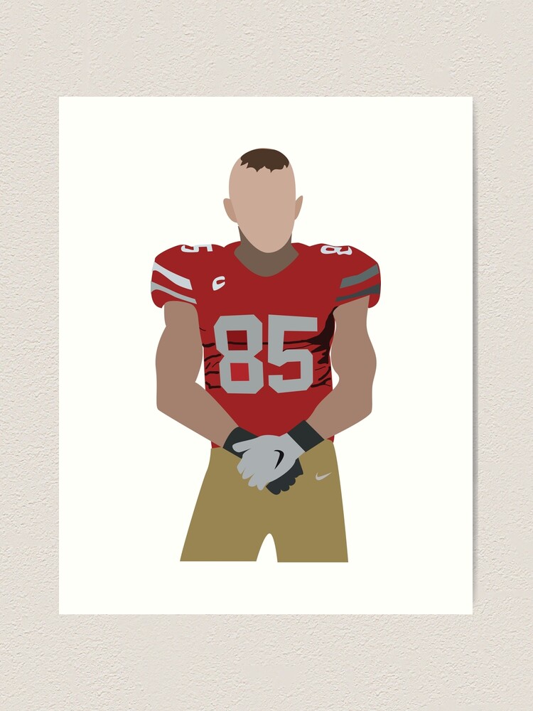 Kittle Jersey Red Sticker for Sale by reevevi