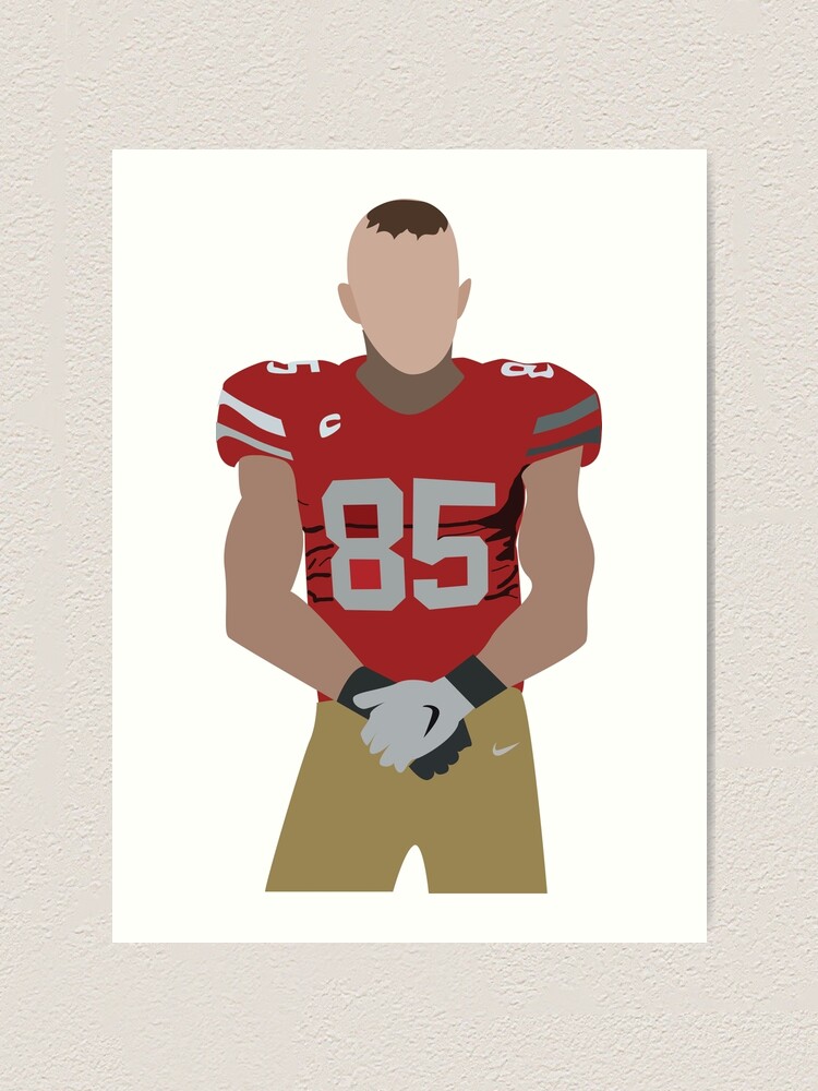 Kittle Jersey Red Poster for Sale by reevevi