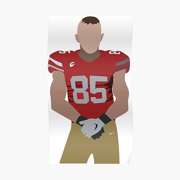 Rinkha George Kittle Football Paper Poster 49ers 2 T-Shirt