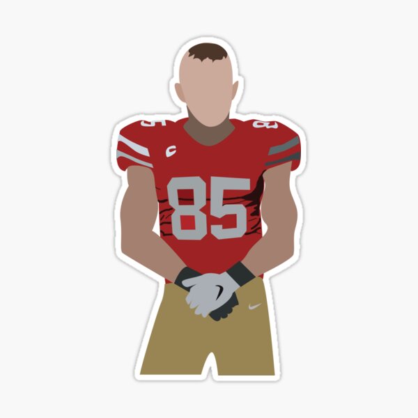 Kittle Jersey Red Sticker for Sale by reevevi