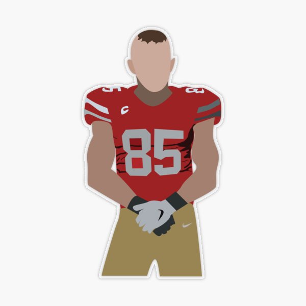 Kittle Jersey Red Sticker for Sale by reevevi