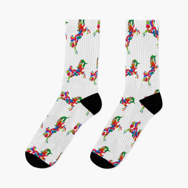 Item preview, Happy unicorns on White designed and sold by Yamy Morrell Art and Design.