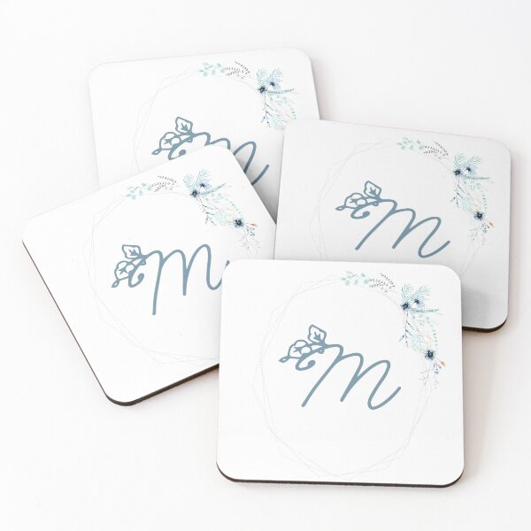 Item preview, Geometric Floral Monogram - M designed and sold by WithTheStones.