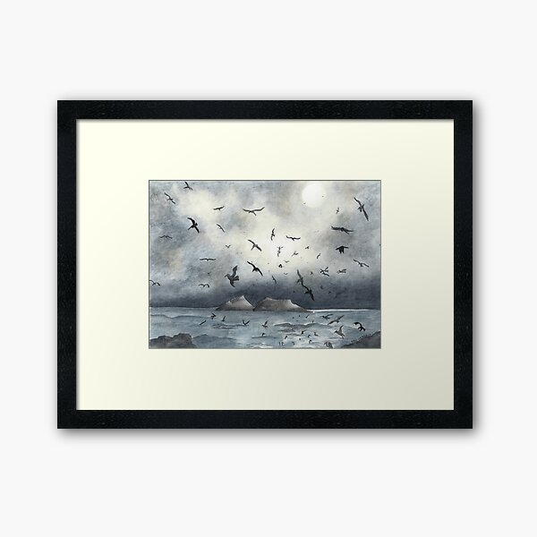 Aperçu de l'œuvre "Les oiseaux aux bains Sutro" créée et vendue par Robin Galante Art .