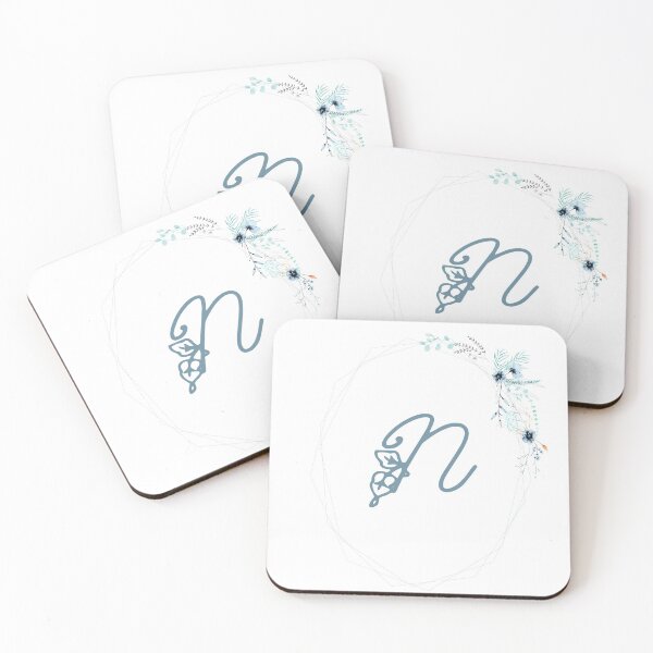 Item preview, Geometric Floral Monogram - N designed and sold by WithTheStones.