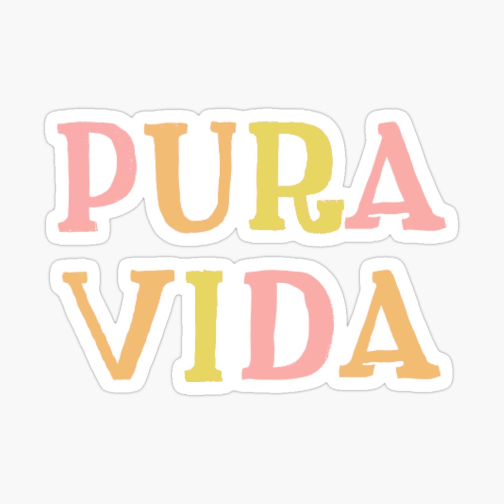 Pura vida Sticker for Sale by RossDillon