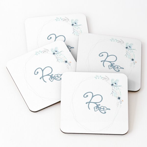 Item preview, Geometric Floral Monogram - R designed and sold by WithTheStones.