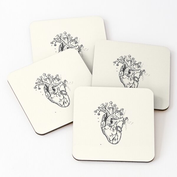 Item preview, Flower Beating Heart designed and sold by CosmicLungs.