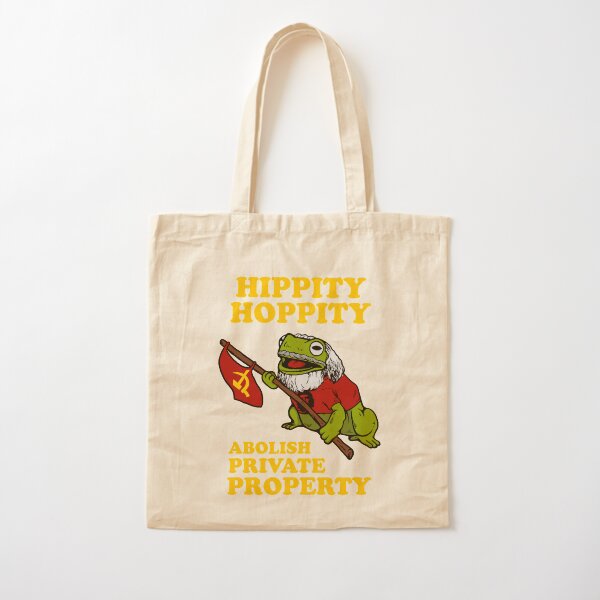 Hippity Hoppity Abolish Private Property Cotton Tote Bag
