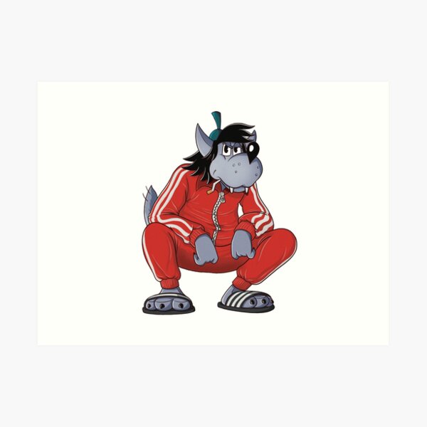Nu, pogodi ! Tracksuit Squat Wolf Art Print