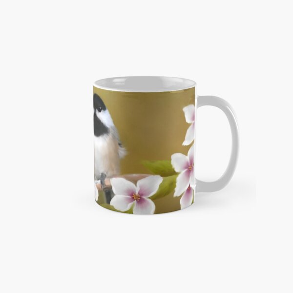 Item preview, Apple Blossom Chickadee designed and sold by Renee Dawson.