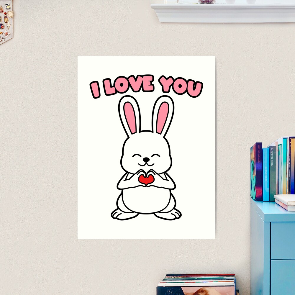 【DEARMINE】Heart Rabbit Printing Short Sleeves YOUTH_KELLY.jpg