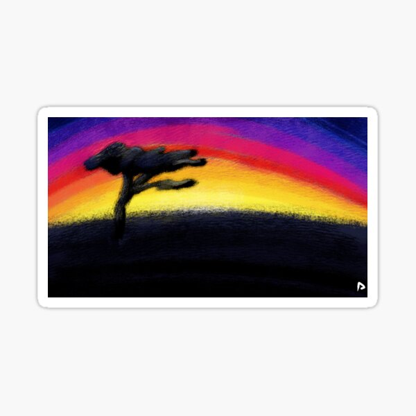 Item preview, Savanna Sunset | Painted Landscape designed and sold by ReverbtheDragon.