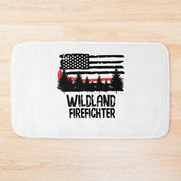 Item preview, Wildland Firefighter With Flag designed and sold by Pam Larmore.