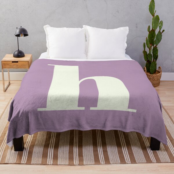 Item preview, Letter H - Alphabet Art in Purple and White designed and sold by OpalEllery.