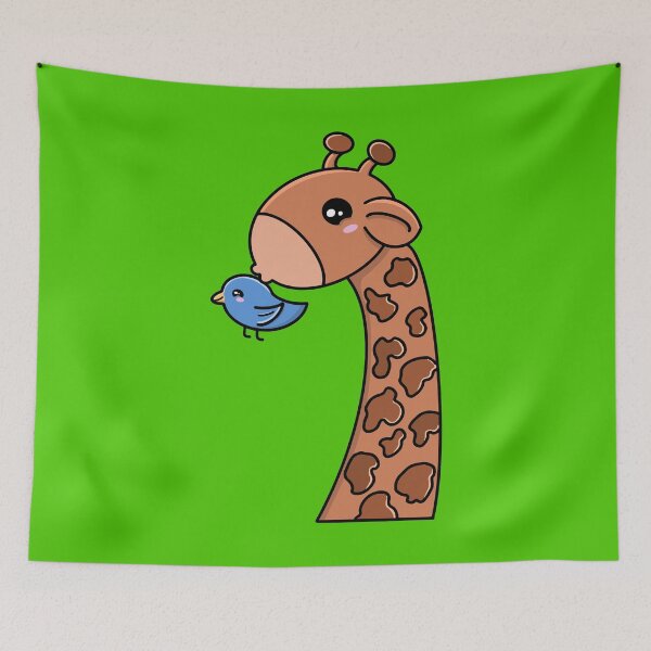 Item preview, Cute Giraffe and Bird designed and sold by Yaad.