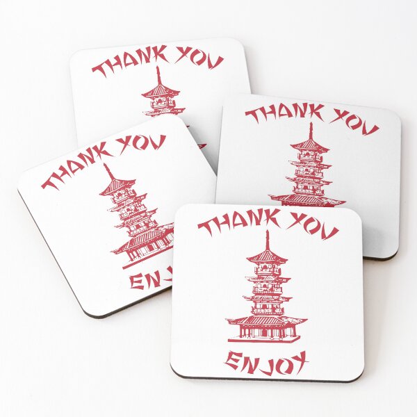 Item preview, Chinese Food Take Out - takeaway - thank you enjoy designed and sold by Teeter-Totter.