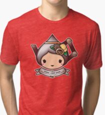 Choc Chip Chai Teapot Tri-blend T-Shirt