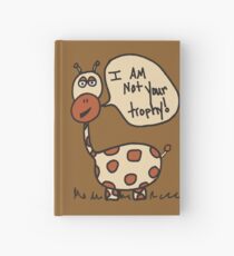 George the giraffe doodle Hardcover Journal