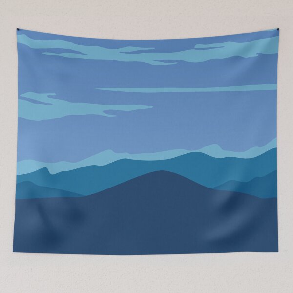 Item preview, New Landscape wall art. Blue Mountain designed and sold by goshirtify.