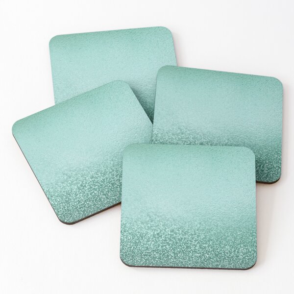 Item preview, Mint Green Ombre Foil Metallic Glitter  designed and sold by ColorFlowArt.