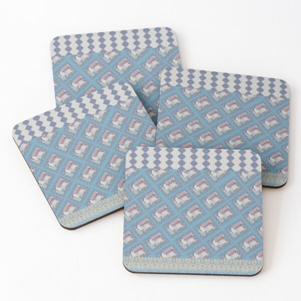Item preview, Nordic Hillside Huts Pattern designed and sold by WatersEdgeGal.