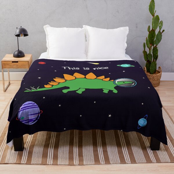 Item preview, This Is Nice (Stegosaurus Astronaut) designed and sold by jezkemp.