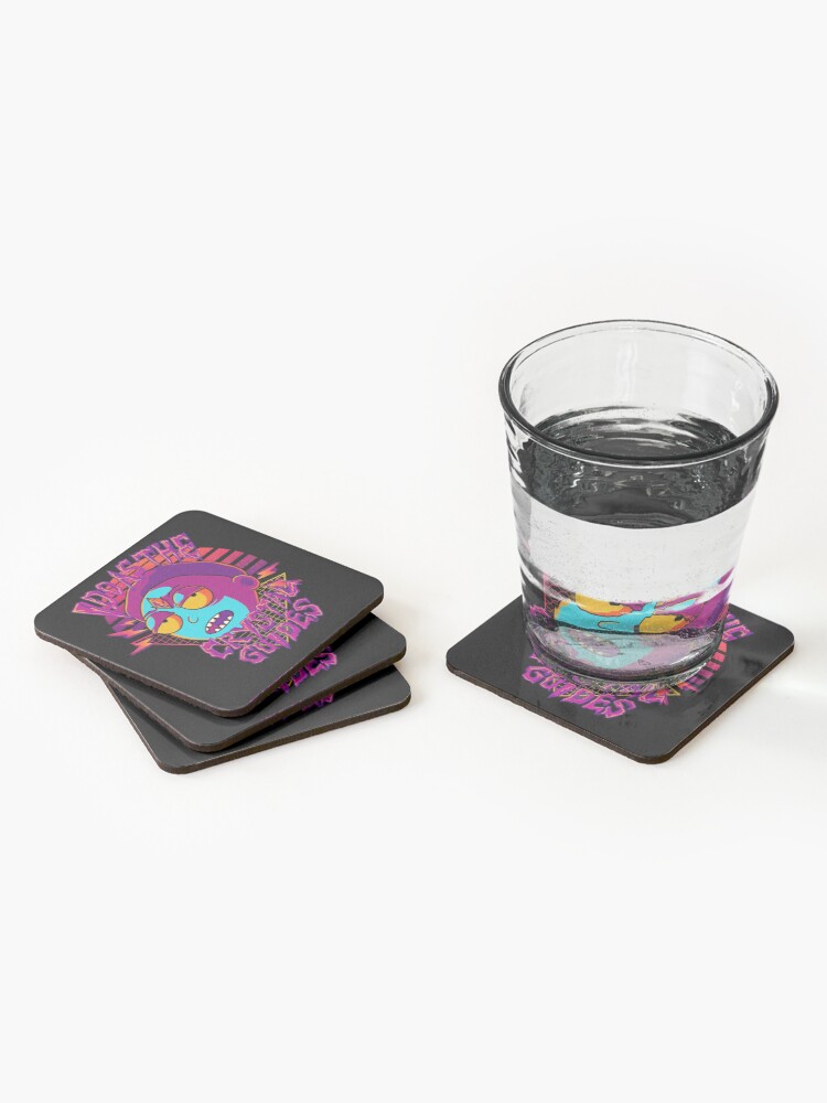 Alternate view of I Do As The Crystal Guides Rick and Morty Coasters (Set of 4)